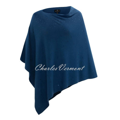 Marble Knit Cape - Style 6314-170 (Marine Blue)