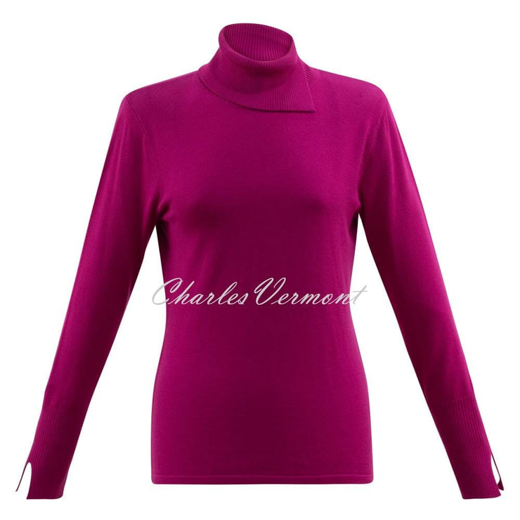 Marle Raspberry Coloured Sweater Marble Sweater - Style 6317-181 (Raspberry) | Charles Vermont – Charles ...