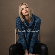 Marble Sweater - Style 6333-170 (Marine Blue)