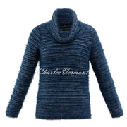 Marble Sweater - Style 6333-170 (Marine Blue)