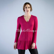 Marble Tunic Top - Style 6404-181 (Raspberry)