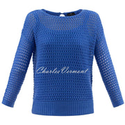 Marble Two Piece Sweater with Back Detail - Style 6511-190 (Mid Blue)