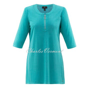 Marble Tunic Top - Style 6525-151 (Aqua)