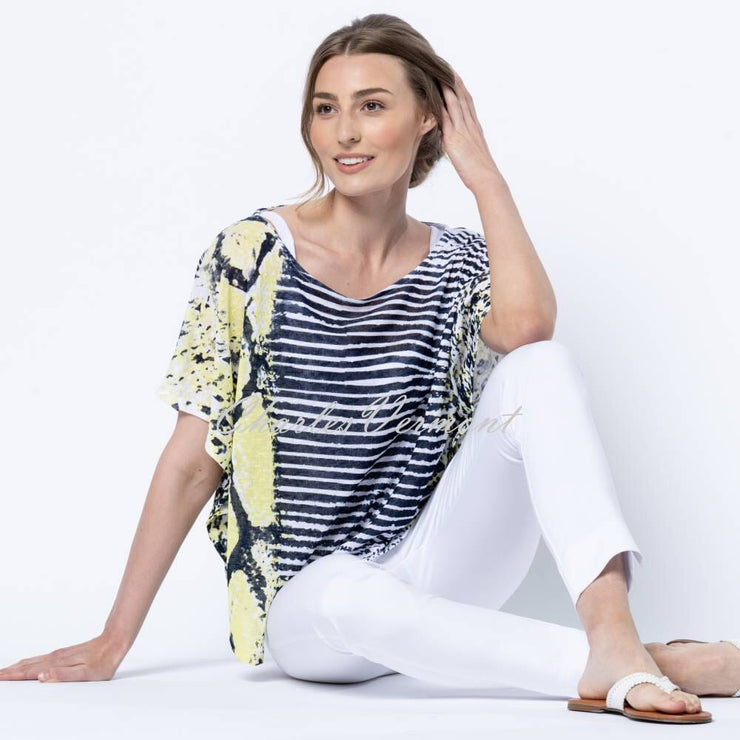 Marble Two-Piece Top - Style 6554-163 (Lime / Multi)