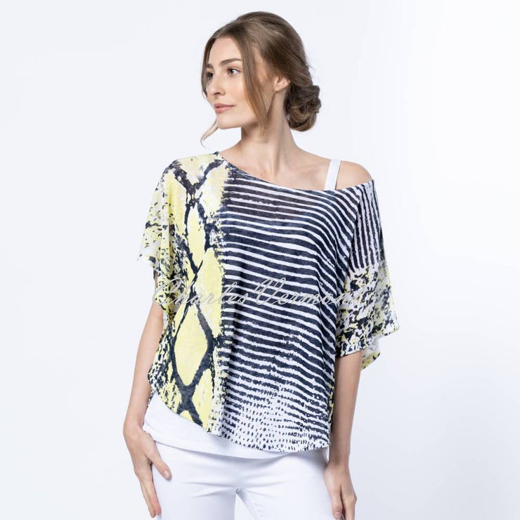 Marble Two-Piece Top - Style 6554-163 (Lime / Multi)