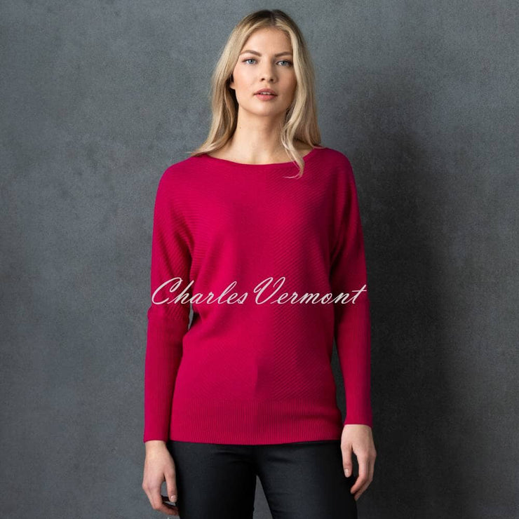 Marle Raspberry Coloured Sweater Marble Sweater - Style 6730-126 (Raspberry) | Charles Vermont – Charles ...
