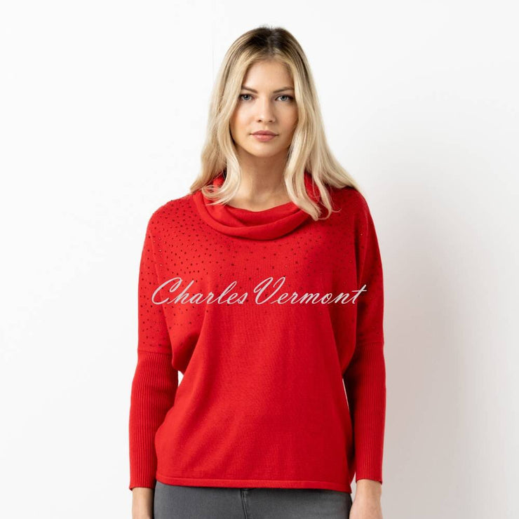 Marble Sweater - Style 6733-109 (Red)