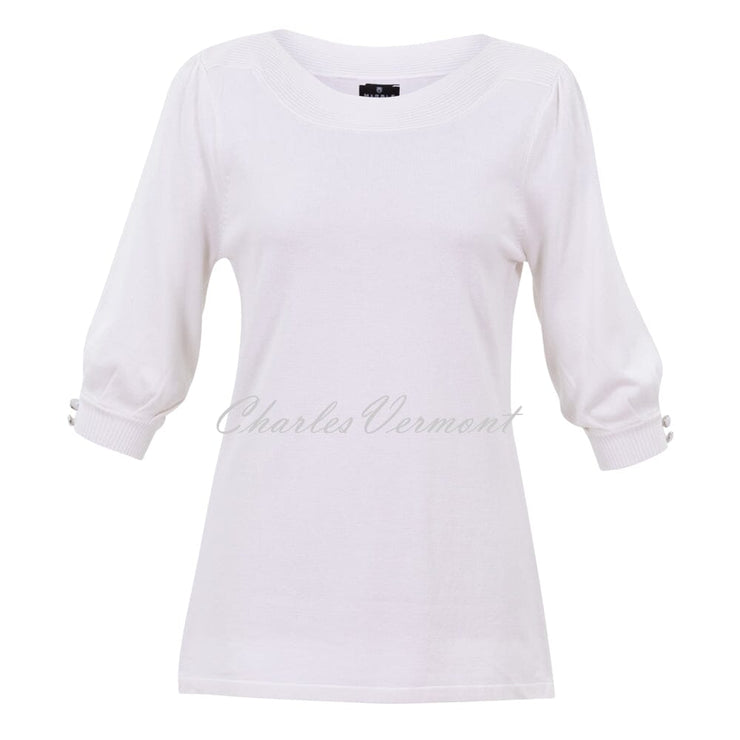 Marble Sweater Top - Style 6885-102 (White)