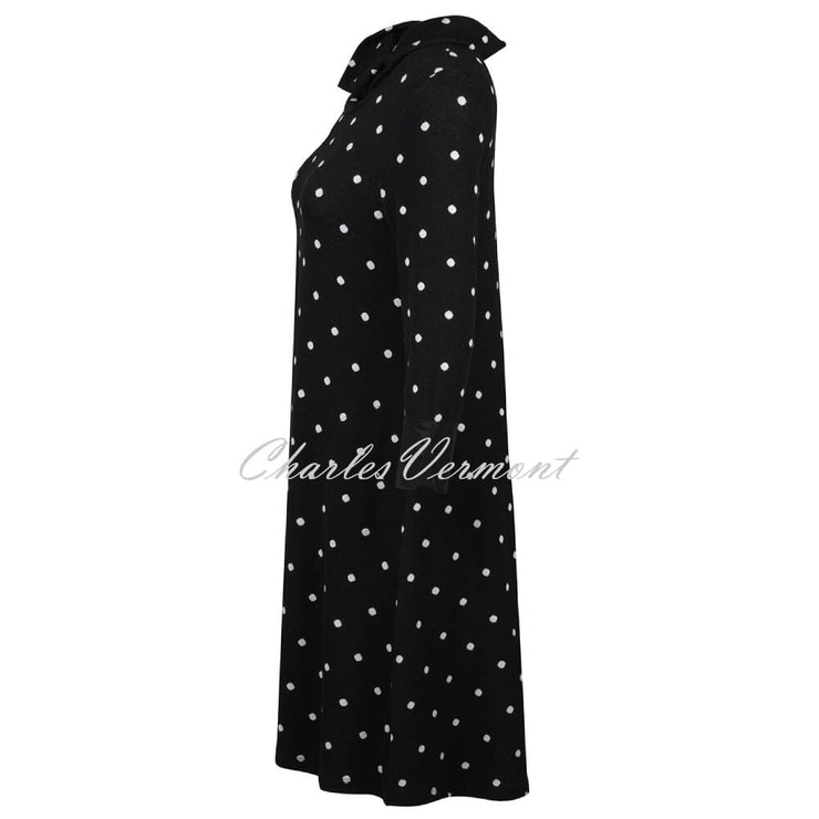 Dolcezza Cowl Neck Spot Dress - Style 72126