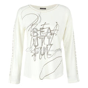 Dolcezza 'Beautiful' Sweater Top - Style 72150 (Off-White)
