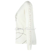 Dolcezza 'Beautiful' Sweater Top - Style 72150 (Off-White)