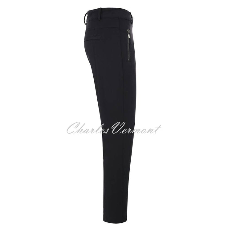Dolcezza 'Cavalry Twill' Stretch Trouser - Style 72301 (Black)