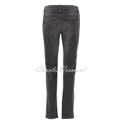 Dolcezza Hand Painted Denim Jean - Style 72401 (Charcoal Grey)