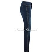 Dolcezza Jean with Sparkle Rhinestone Sides - Style 72404 (Denim Blue)