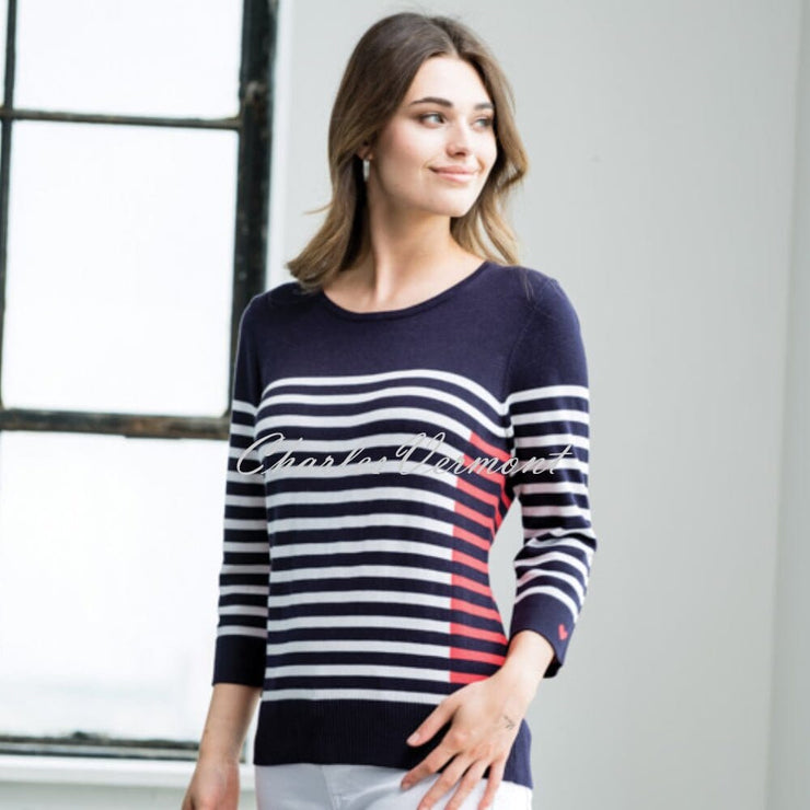Alison Sheri Striped Sweater - Style A41185