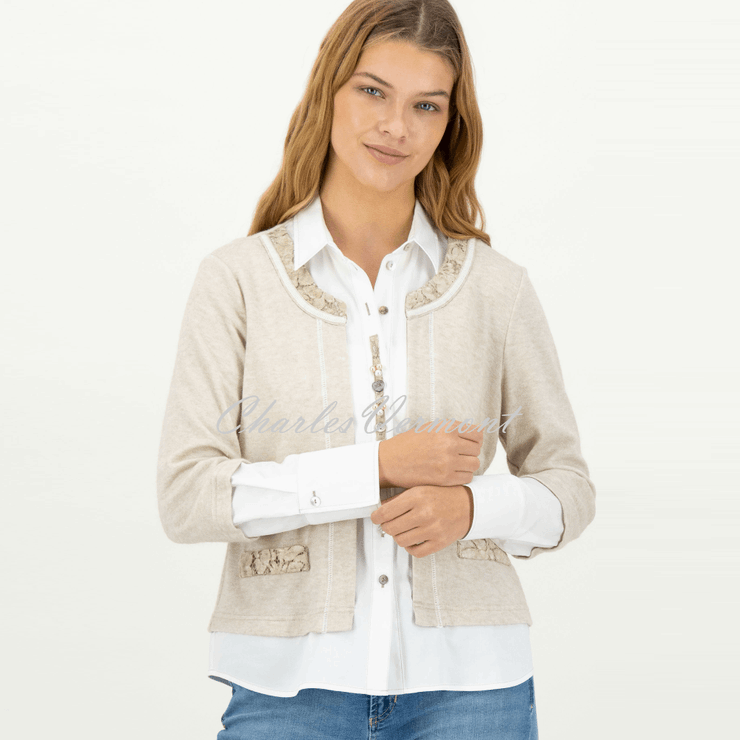 Just White 2-in-1 Blouse - Style C1751