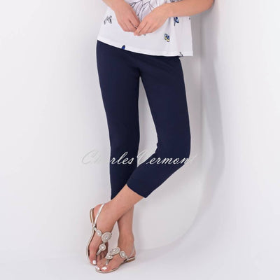Dolcezza Cropped Trouser – Style 22203 (Navy)