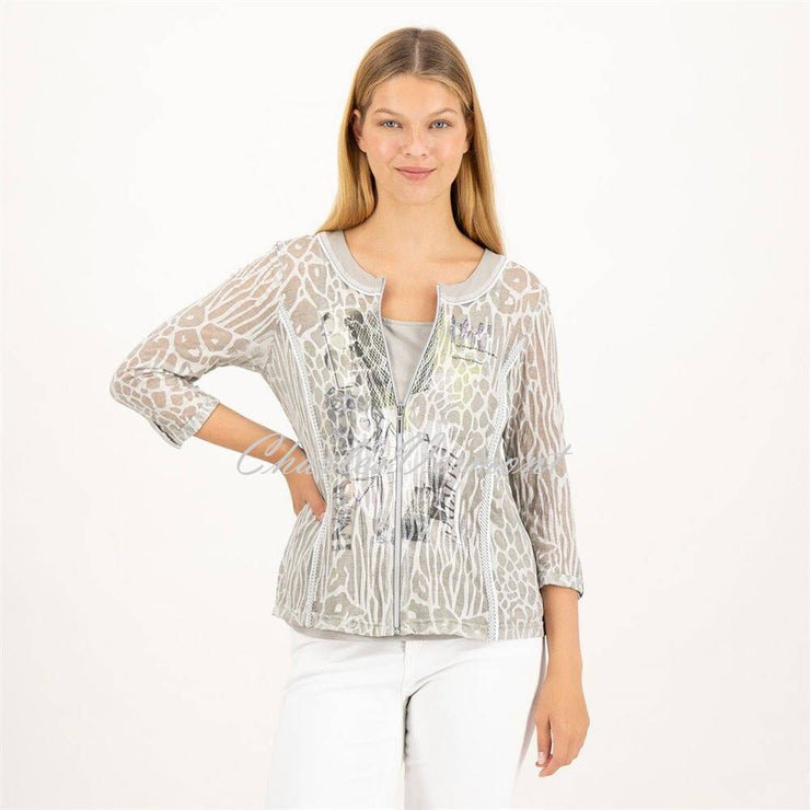 Just White Lightweight Jacket - Style J1652