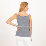Just White Striped Camisole Top - Style J1714 (Navy/White)