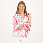 Just White Floral Blouse - Style J1926 (Pink)