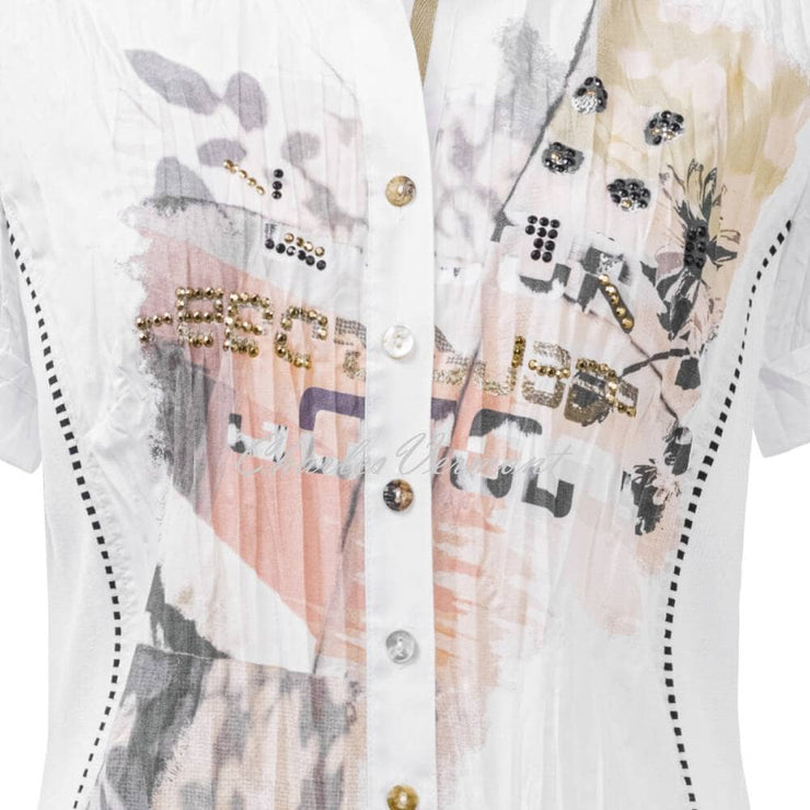 Just White Blouse - Style J1981
