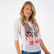 Just White Blouse - Style J3010