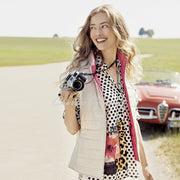 Just White Polka Dot Printed Blouse - Style J1641