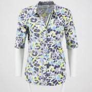  Just White Jersey Stretch Blouse - Style J2878