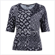 Barbara Lebek Top - Style 56450002-88 (Navy/White)