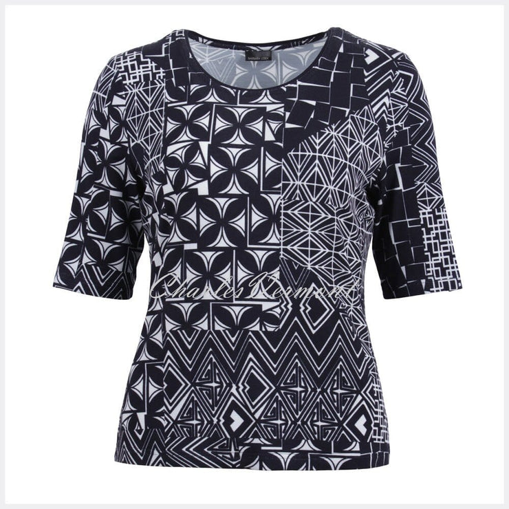 Barbara Lebek Top - Style 56450002-88 (Navy/White)