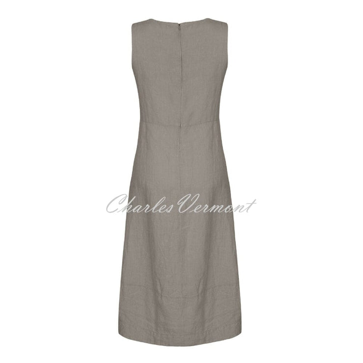 Dolcezza Sleeveless Linen Dress – Style 22154 (Sage)