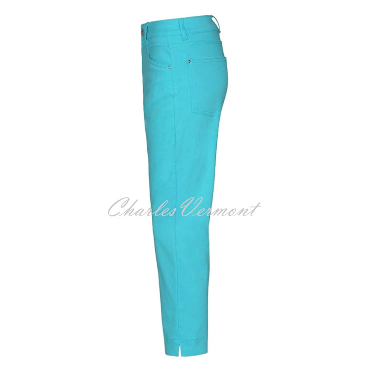 Dolcezza Cropped Trouser – Style 22203 (Turquoise)