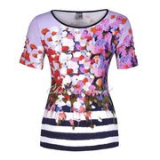 Dolcezza Short Sleeve Top with Ladder Detail – Style 22681