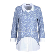 Dolcezza Two-in-One Soft Knit Sweater – Style 71182 (Indigo)