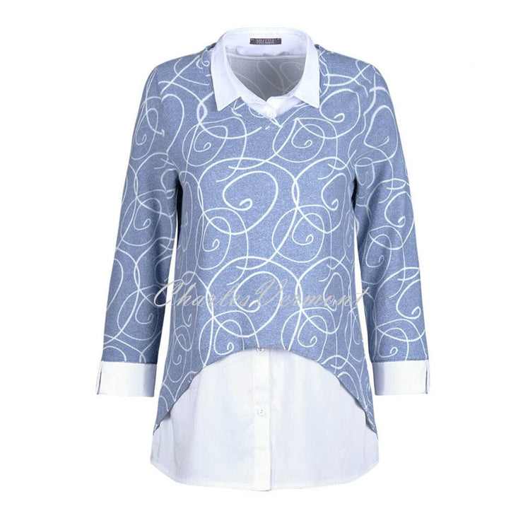 Dolcezza Two-in-One Soft Knit Sweater – Style 71182 (Indigo)