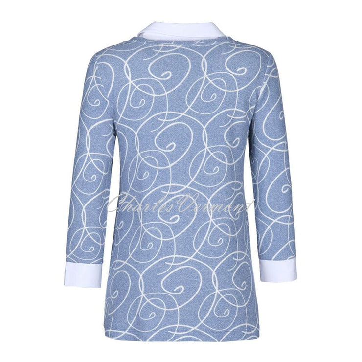 Dolcezza Two-in-One Soft Knit Sweater – Style 71182 (Indigo)