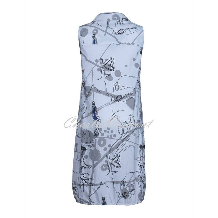 EverSassy Sleeveless Dress – Style 62654 (Navy)