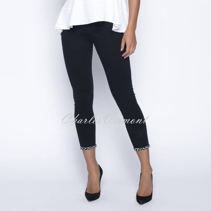 Frank Lyman Black Jean (Diamante Bow Hem) – Style 191116U