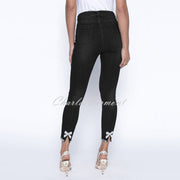 Frank Lyman Black Jean (Diamante Bow Hem) – Style 191116U