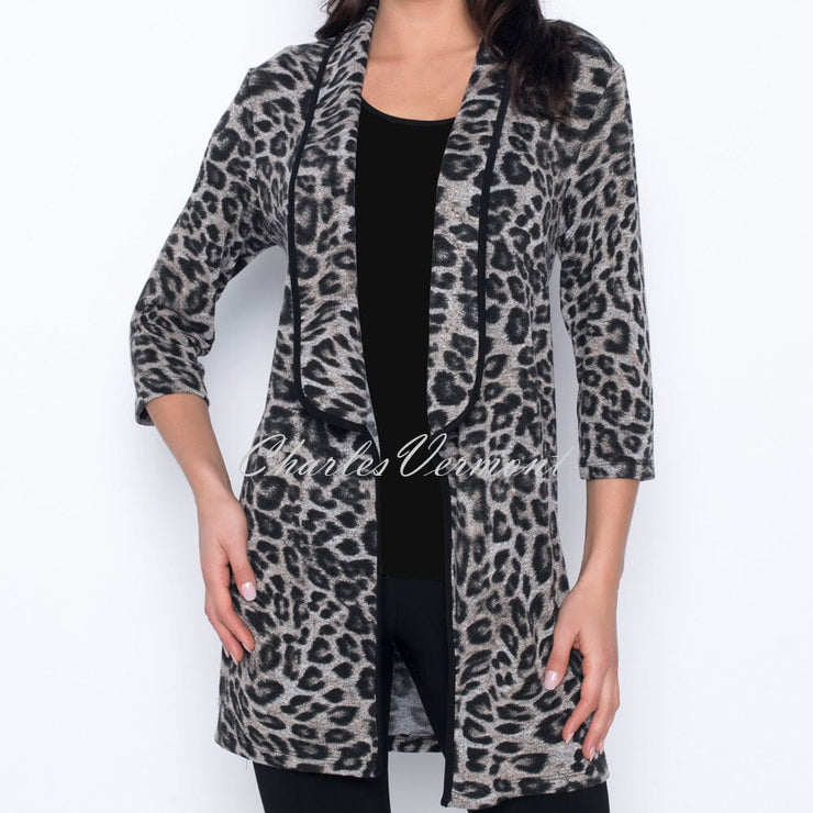 Frank Lyman Animal Print Cover Up Jacket – Style 203379