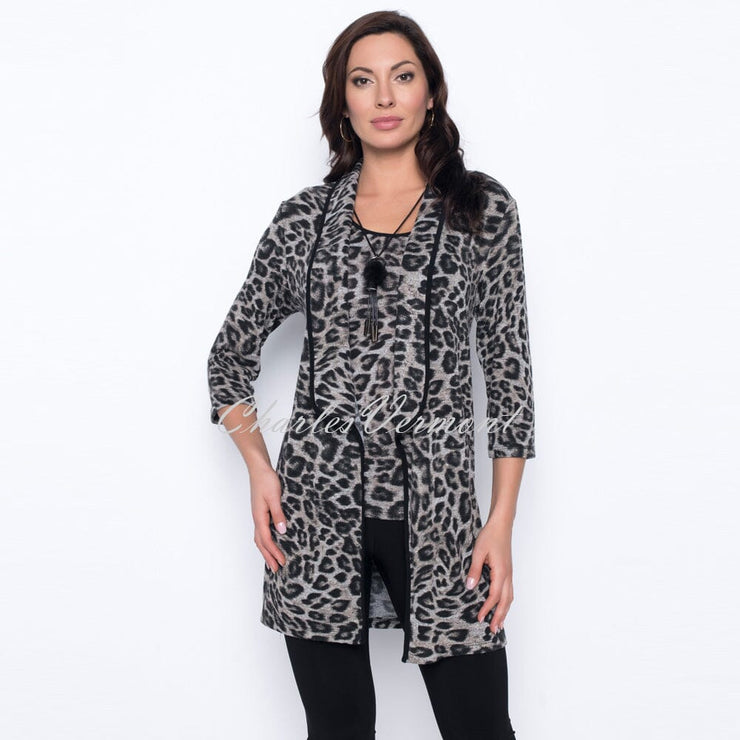 Frank Lyman Animal Print Cover Up Jacket – Style 203379