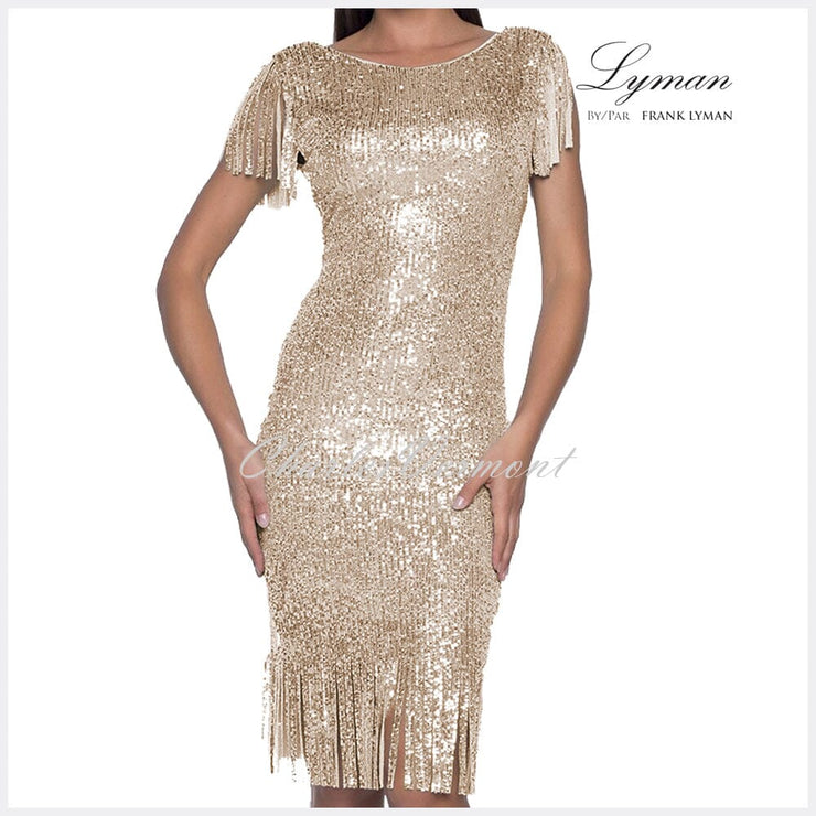 Frank Lyman Dress – Style 208115U (Beige/Silver)