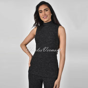 Frank Lyman Sleeveless Fine Knit Top – Style 213620 (Charcoal)