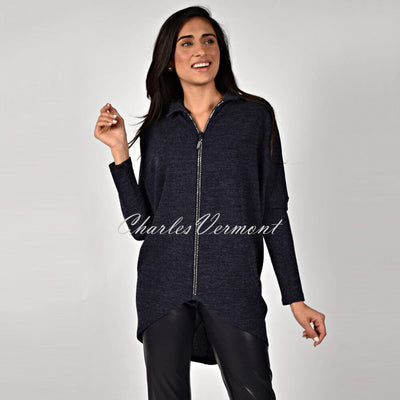 Frank Lyman Navy Sweater Tunic – Style 214407