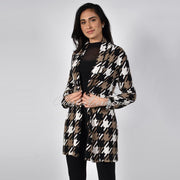 Frank Lyman Houndstooth Cover Up Jacket – Style 214566