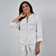 Frank Lyman Blouse with Sparkling Diamantes – Style 226238