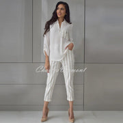 Frank Lyman Striped Crop Trouser – Style 226547