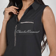 Frank Lyman Fine Knit Sleeveless Top – Style 226636 (Black)