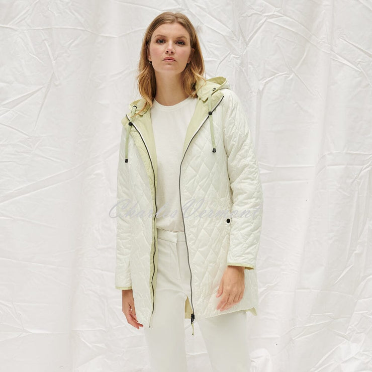 Frandsen Reversible Coat - Style 417-348-8110 (Light Pistachio / White)