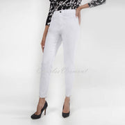 Frank Lyman White Jean (Diamante & Pearl Bow Hem) – Style 226121U
